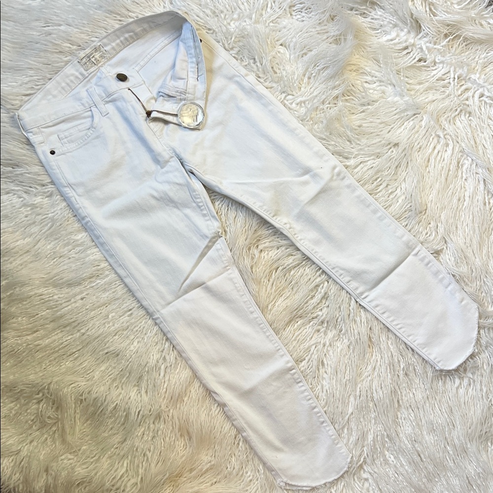 * Current/Elliott White Ankle ‘the stiletto sugar’ jeans